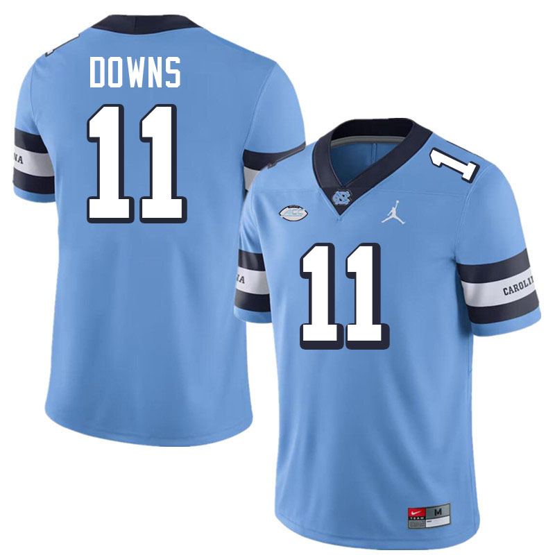 #11 Josh Downs North Carolina Tar Heels Jerseys,Apparels,Uniforms Stitched-Alternate Blue